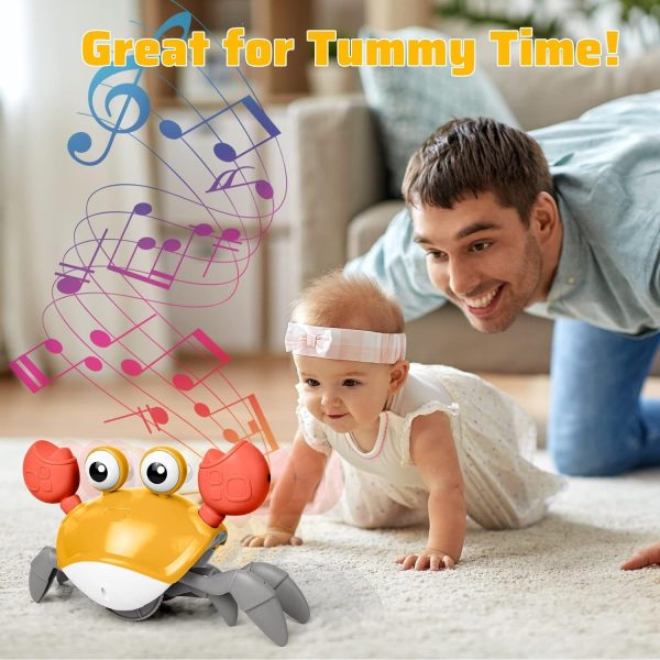 Rechargeable Crawling Crab Toy For Babies