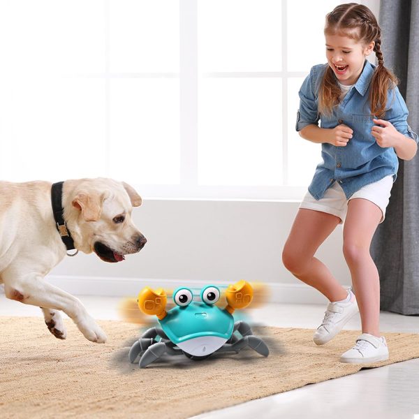 Rechargeable Crawling Crab Toy For Babies