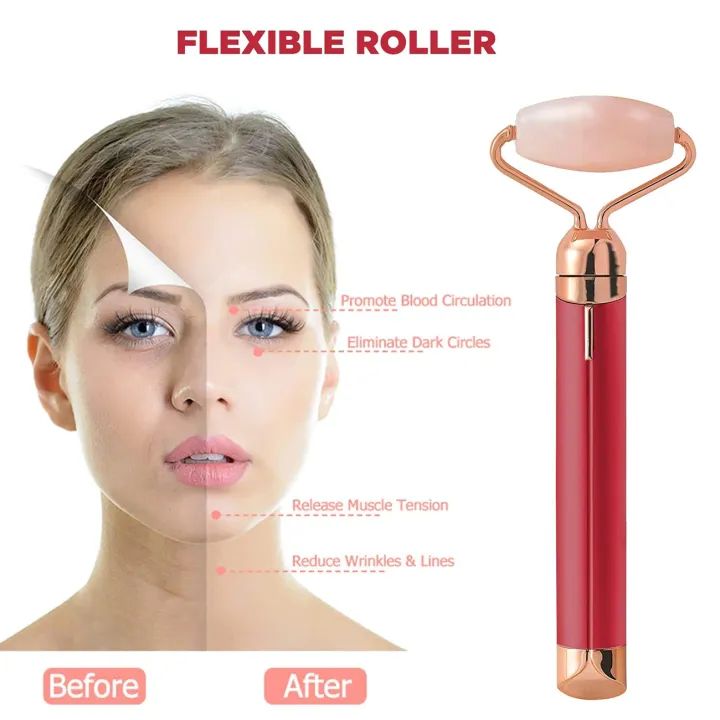 2 in 1 Facial Roller Micro Shaking Trembling  Massager