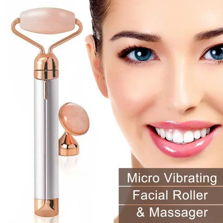 2 in 1 Facial Roller Micro Shaking Trembling  Massager