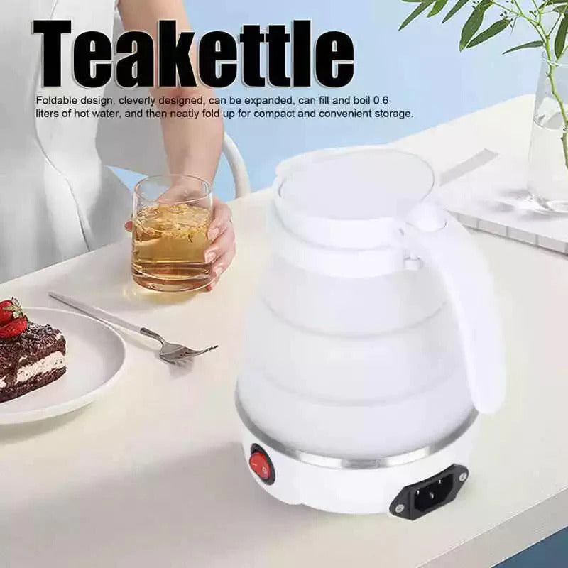 Travel Electric Kettle, Folding Water Boiler, Portable Silicone Household Electric Kettle