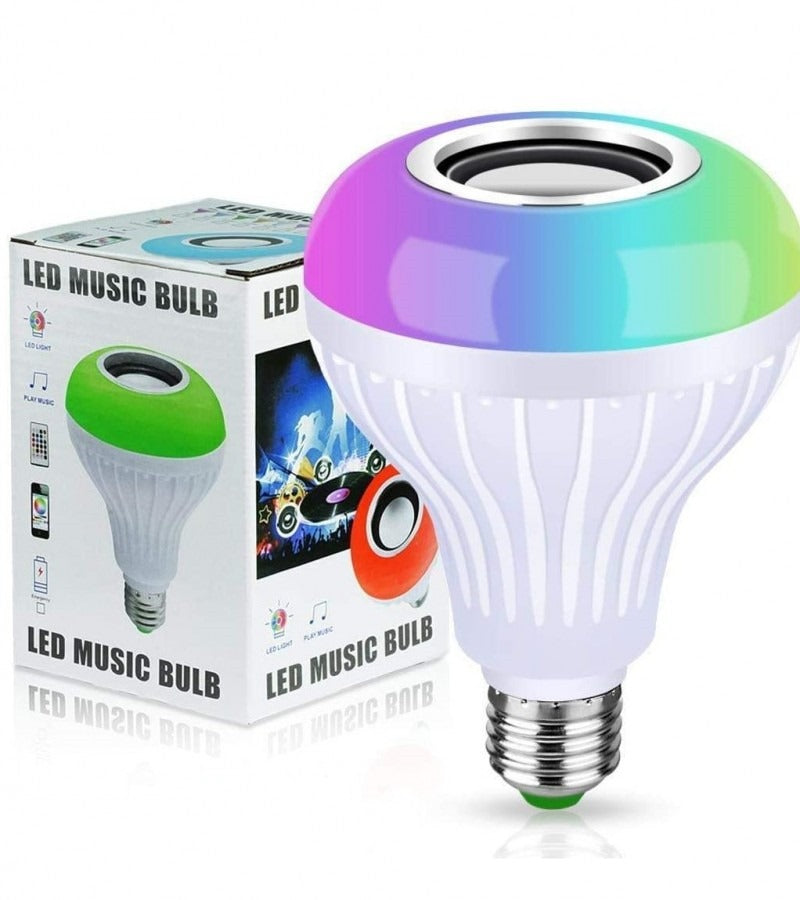 Led Light Bulb With Built-in Bluetooth Speaker + Remote