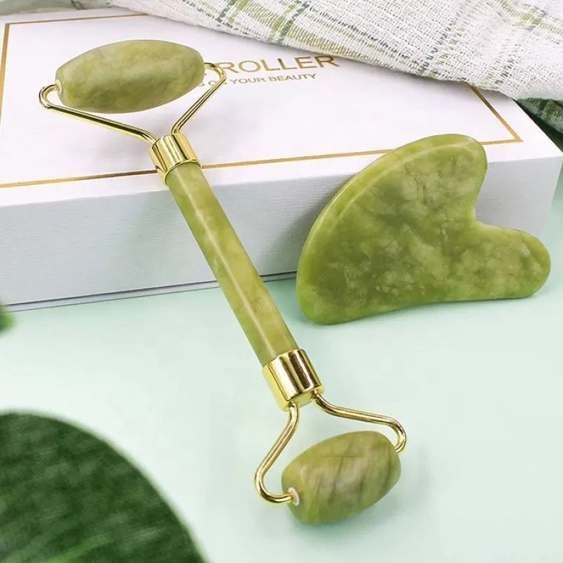 Jade roller and Gua Sha Stone Anti Aging Natural Stone
