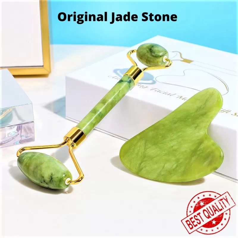Jade roller and Gua Sha Stone Anti Aging Natural Stone